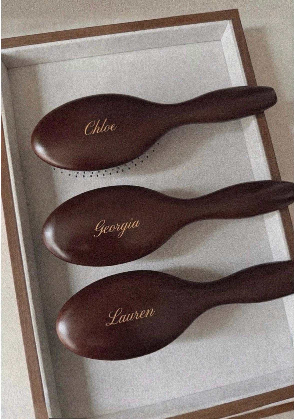 The Vanity Engraved Hairbrush